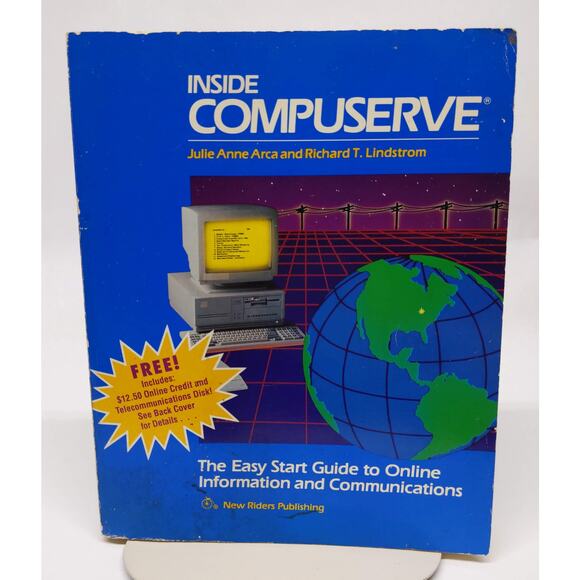 Vintage 1990 INSIDE COMPUSERVE Early Online User Guide Bulletin Board Computing - Picture 1 of 11